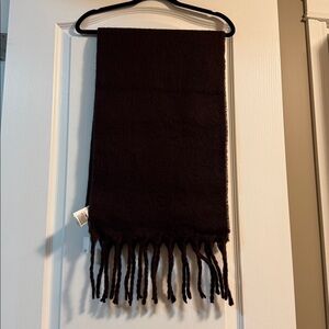 GAP Dark Brown Fringed Scarf